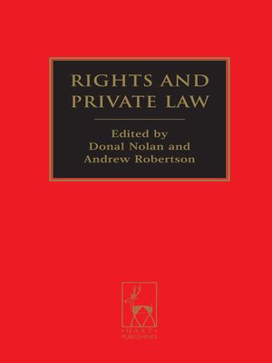 cover image of Rights and Private Law
